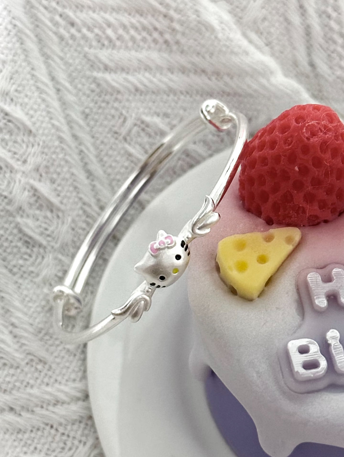 Kitty Charm Wings Bracelet