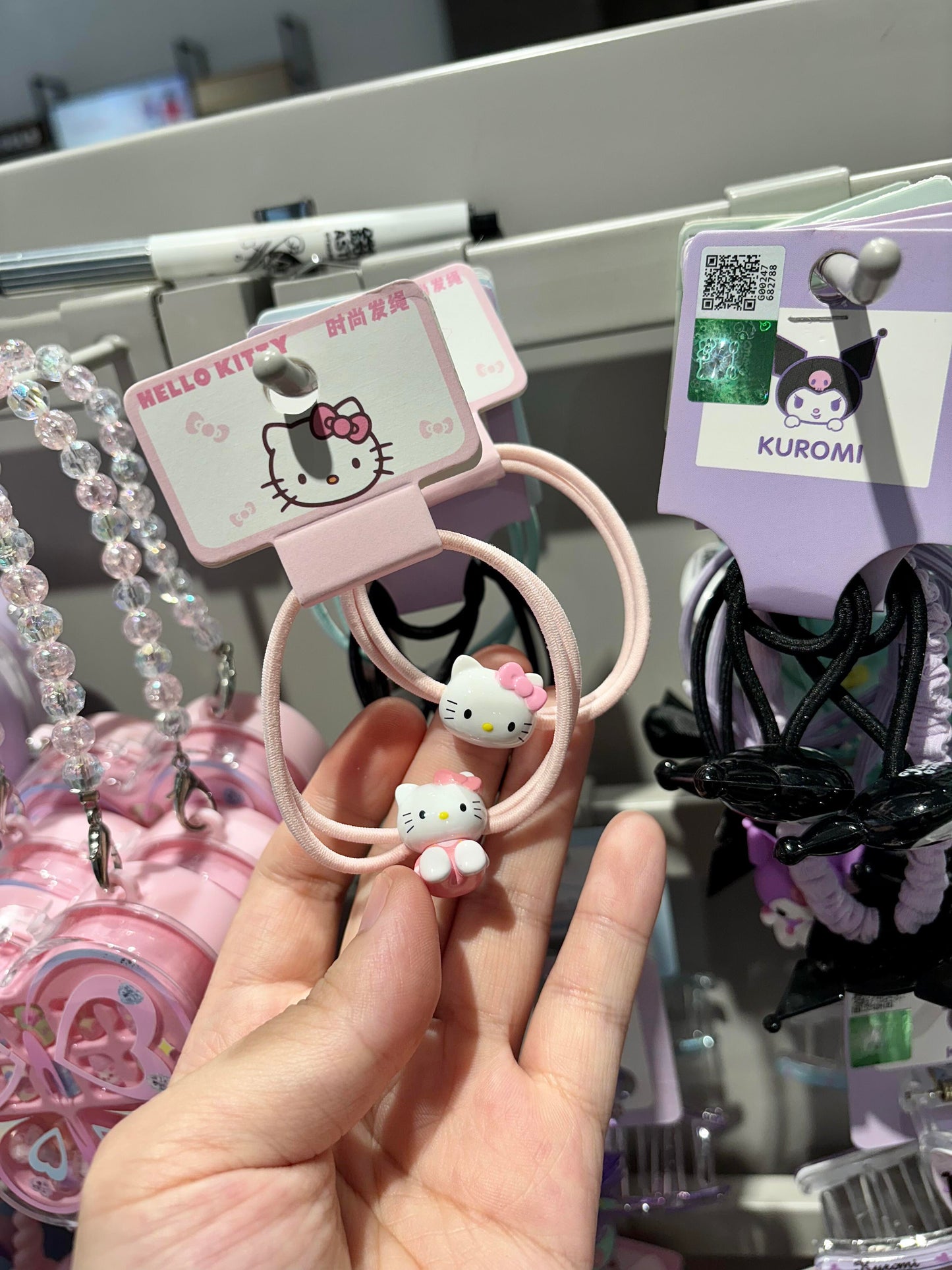 Kitty Charm Elastic Band Bracelet