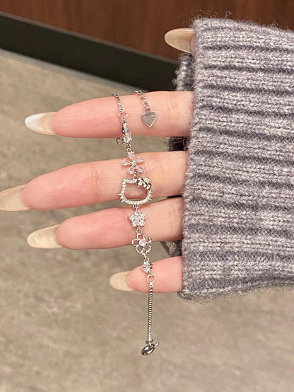 Kitty Starflower Charm Bracelet