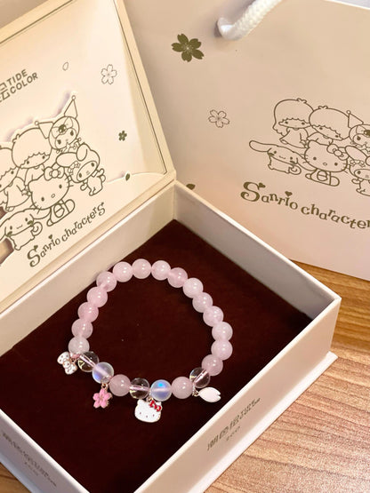 Kitty Beads Charm Bracelet