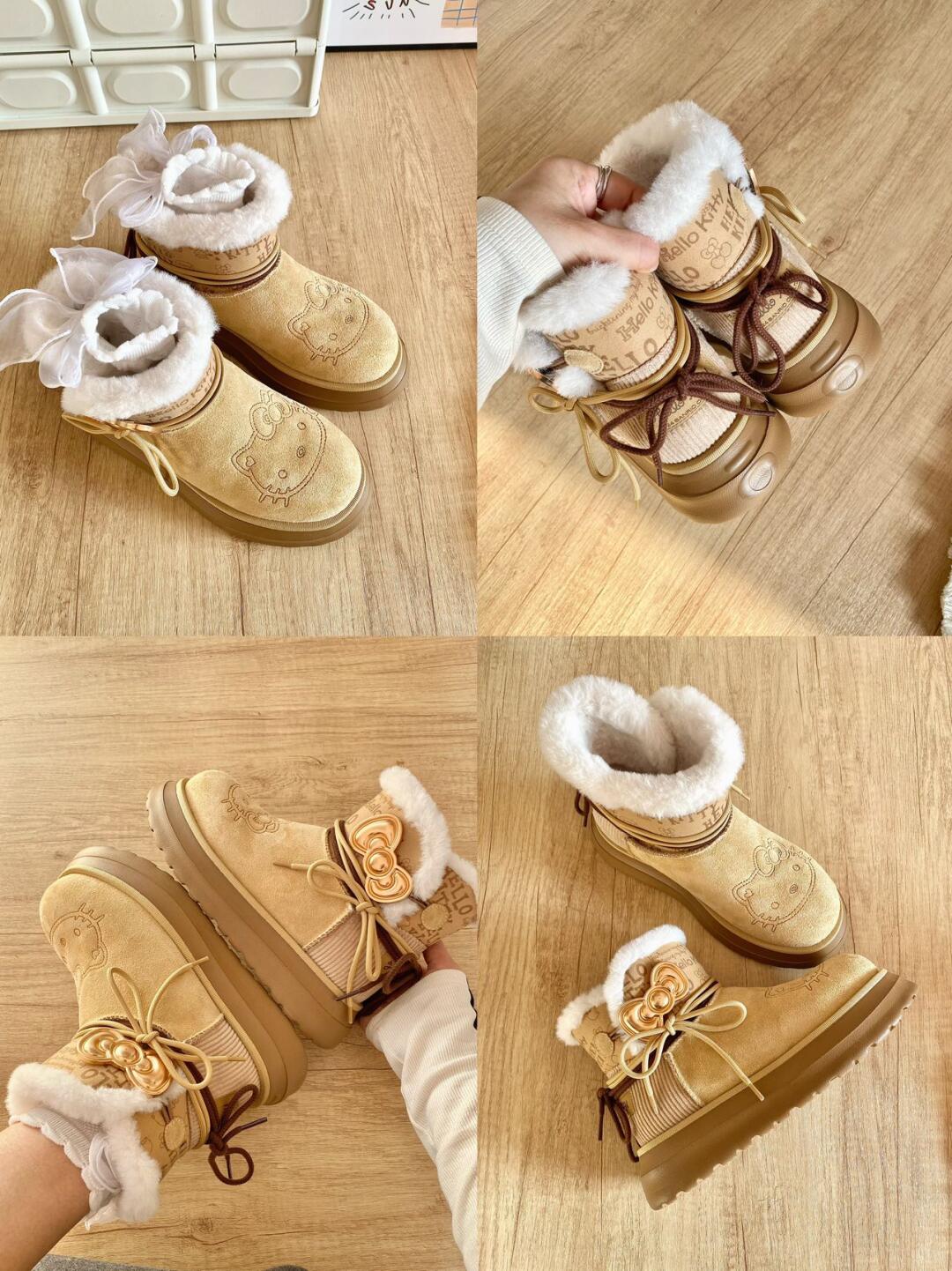 kitty Charm Fur Boots