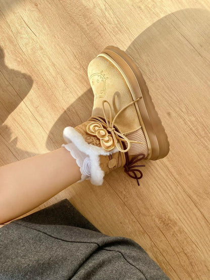 kitty Charm Fur Boots