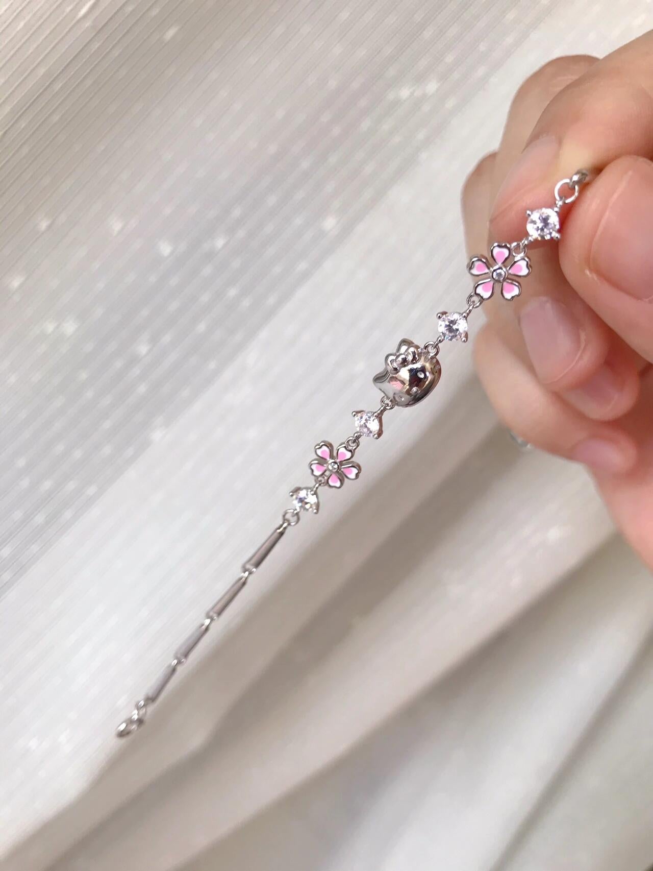 Sakura Bloom Kitty Bracelet