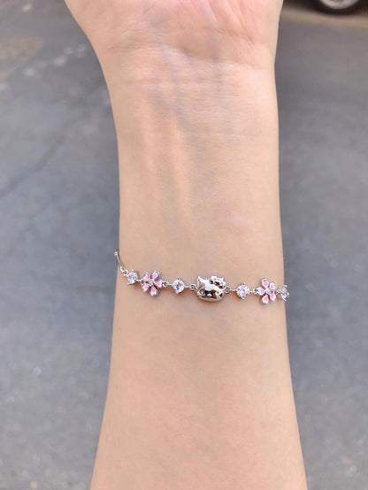 Sakura Bloom Kitty Bracelet