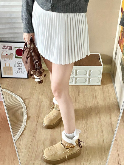 kitty Charm Fur Boots