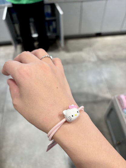 Kitty Charm Elastic Band Bracelet