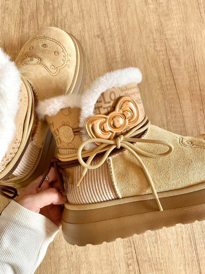 kitty Charm Fur Boots