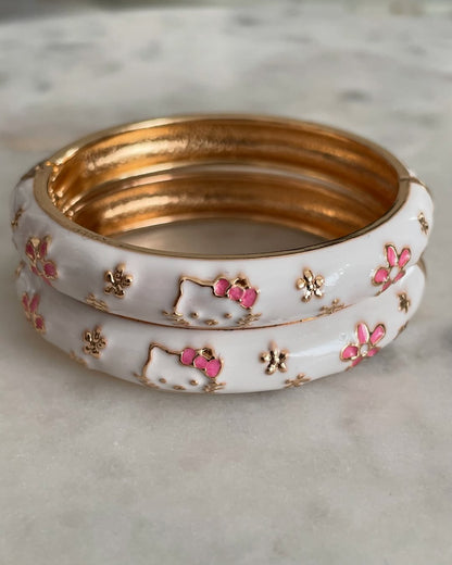 Kitty Charm Bangles
