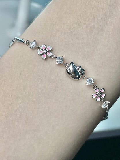 Sakura Bloom Kitty Bracelet