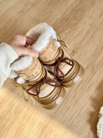 kitty Charm Fur Boots