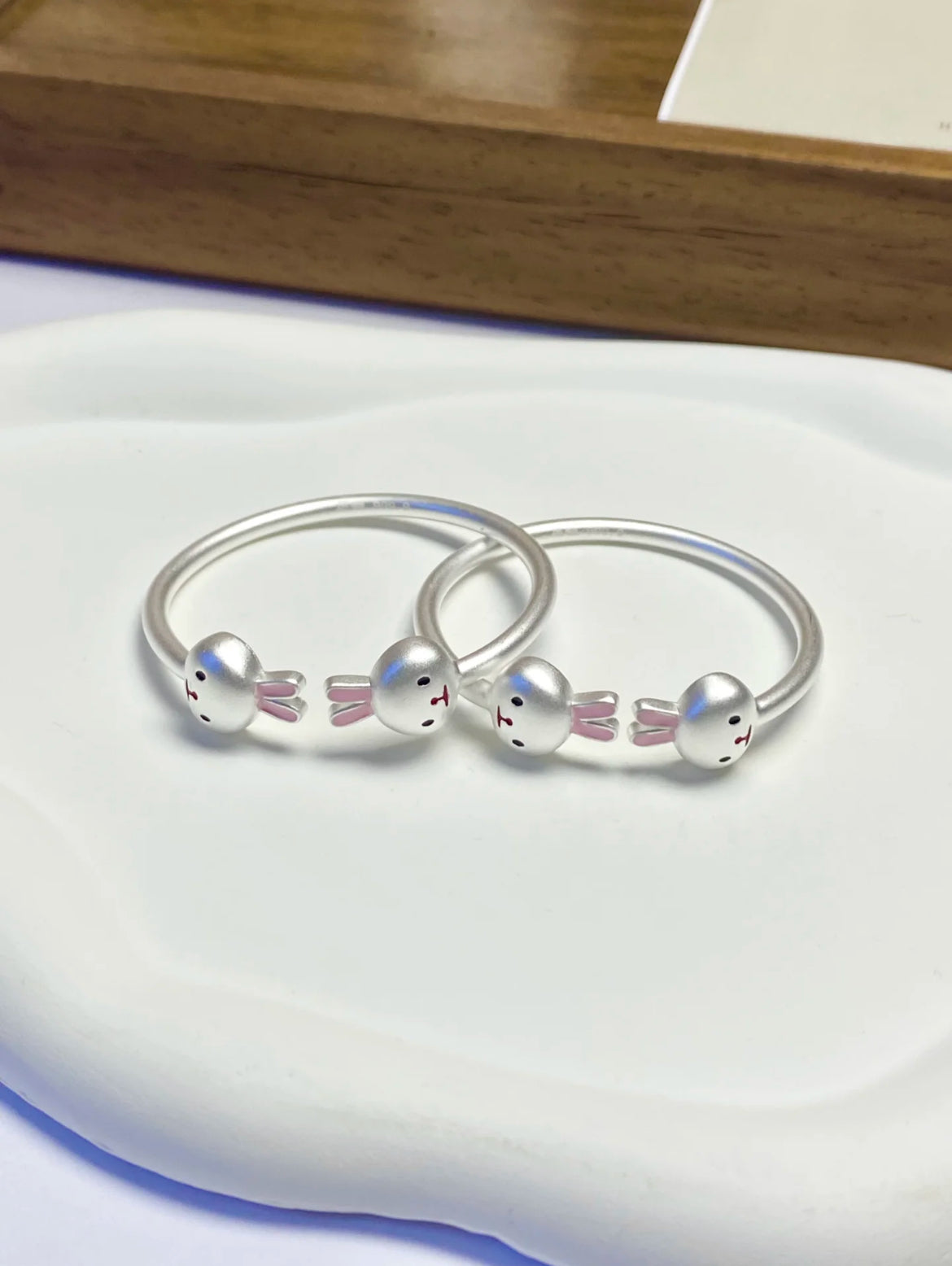 Bloomy Bunny Bangle Bracelet