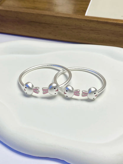 Bloomy Bunny Bangle Bracelet