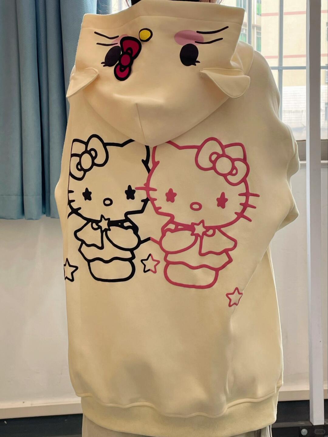 Starry Kitty Twins Hoodie