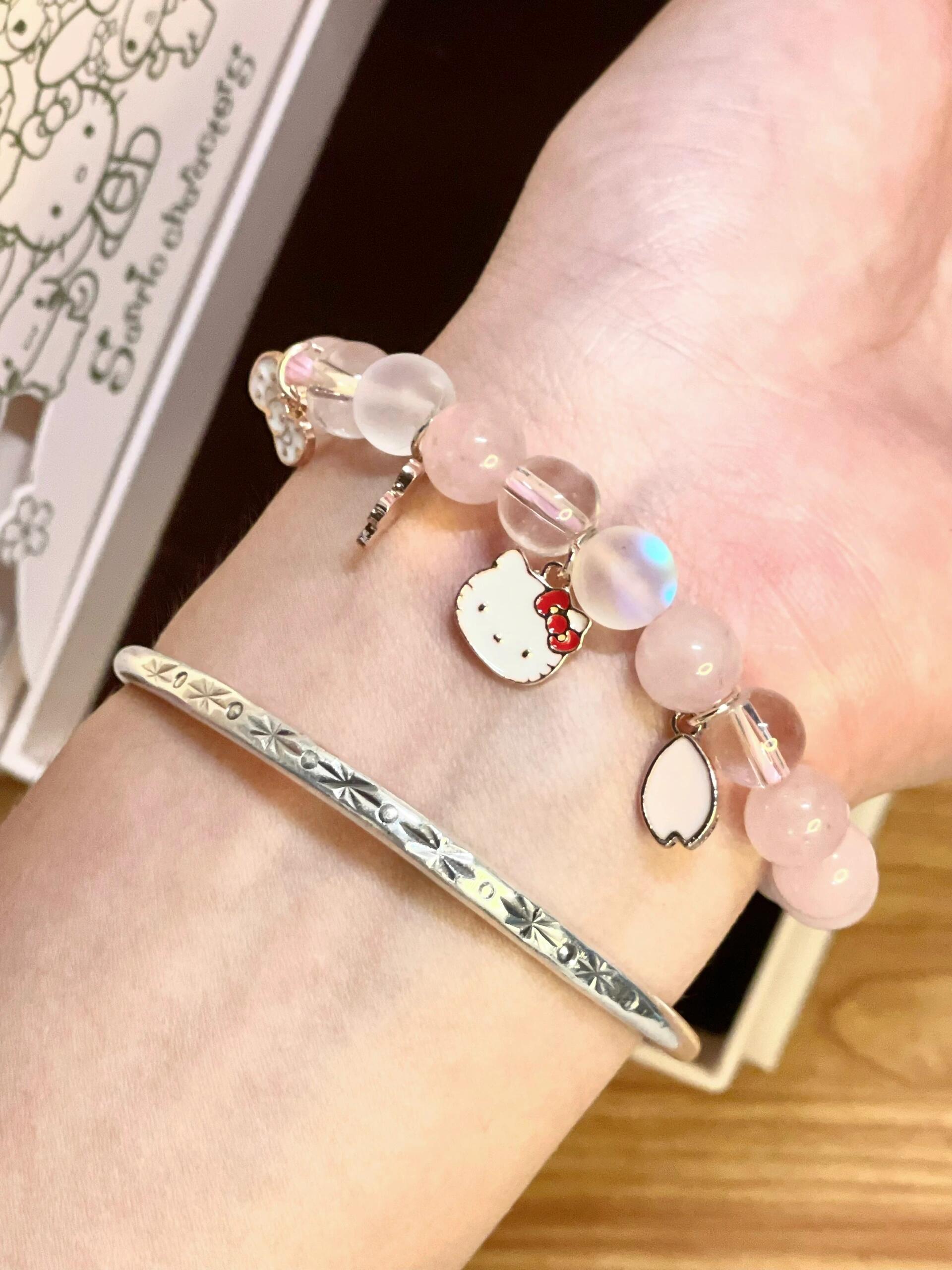 Kitty Beads Charm Bracelet