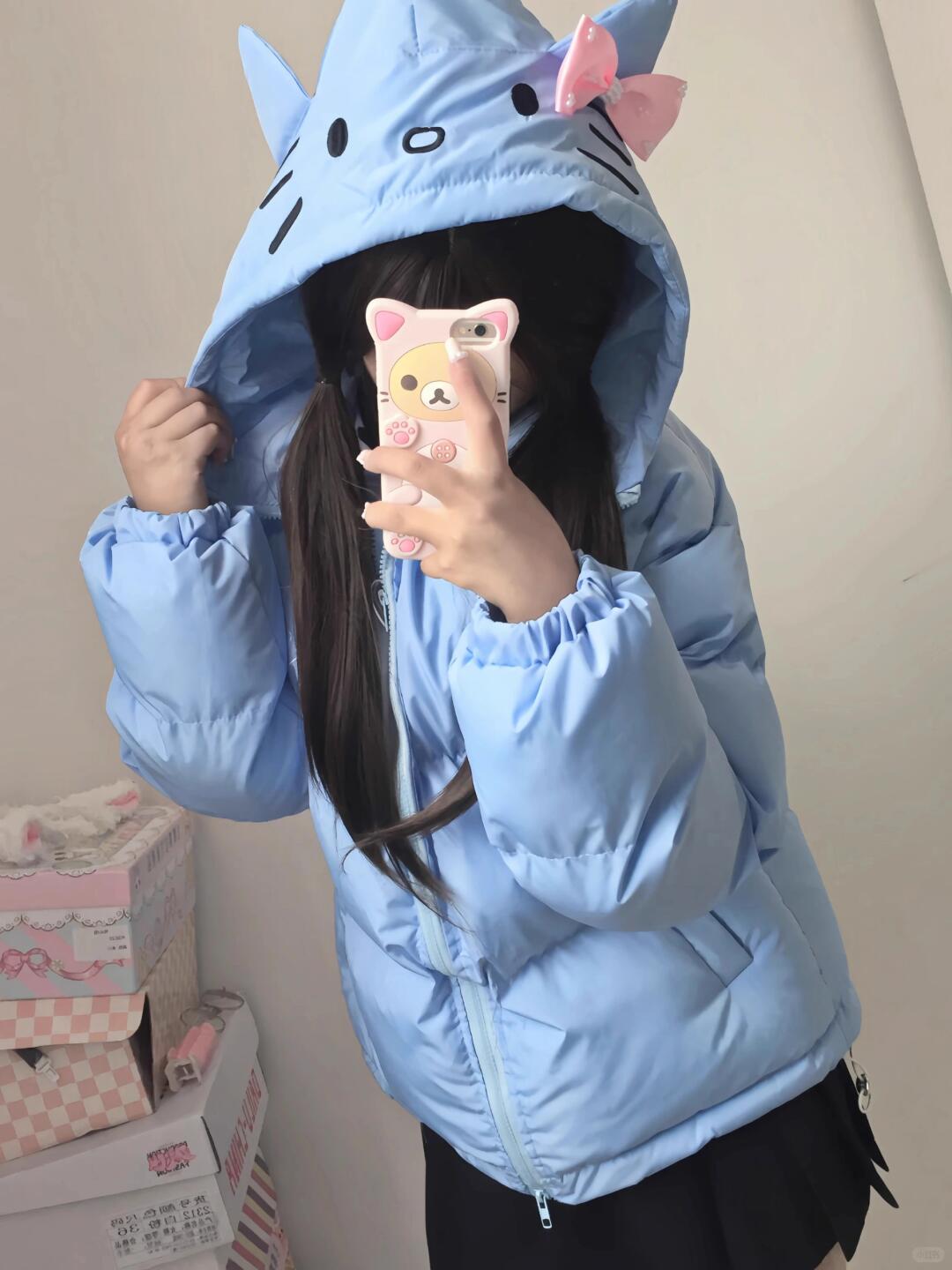 Kitty Charm Puffer jacket